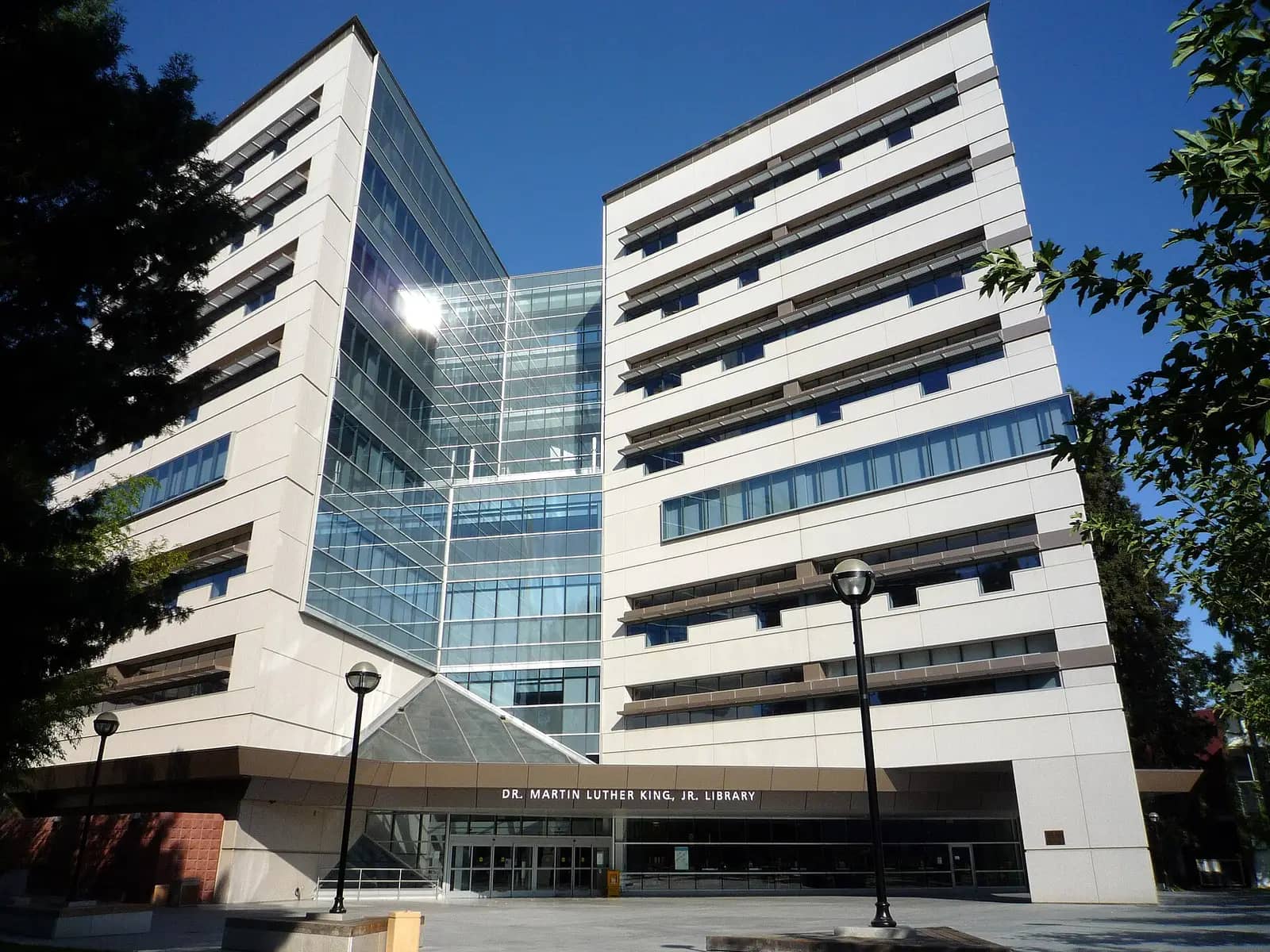 San José State University campus — The Dr. Martin Luther King, Jr. Library on the campus of San José State University in San Jose, California