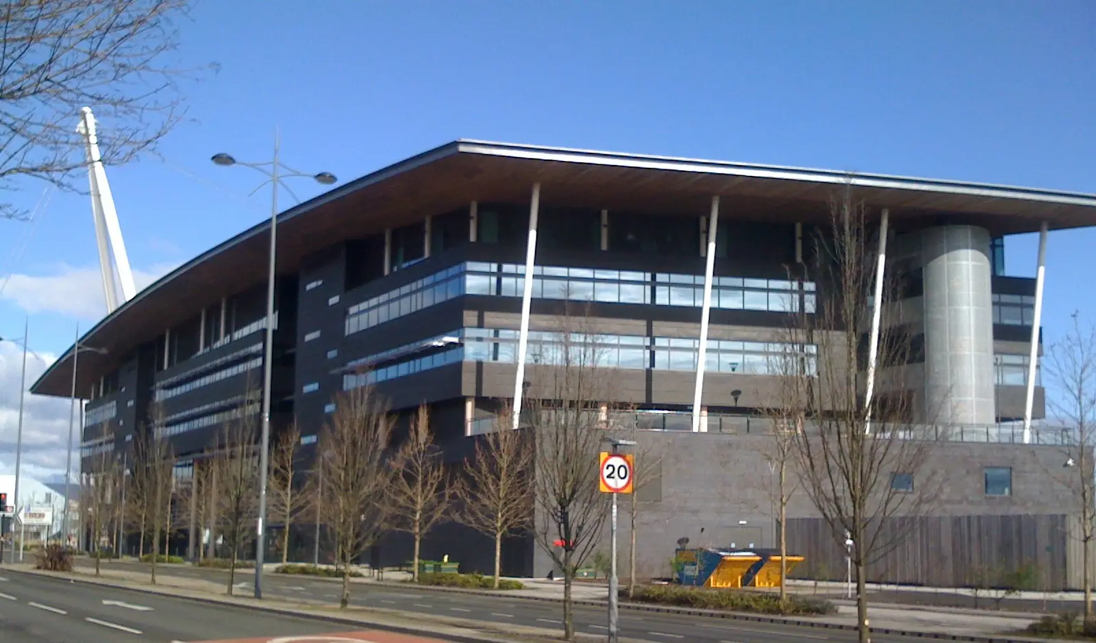University of South Wales campus — University of South Wales, Newport city centre campus. Snapshot of front of building.